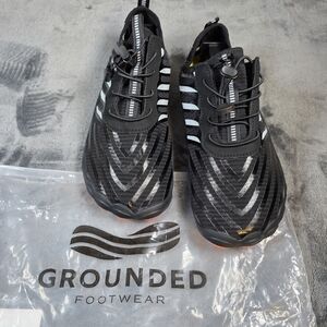 Grounded Footwear Barefoot Shoes Black/Orca, Unisex, Size M 9.5/W11